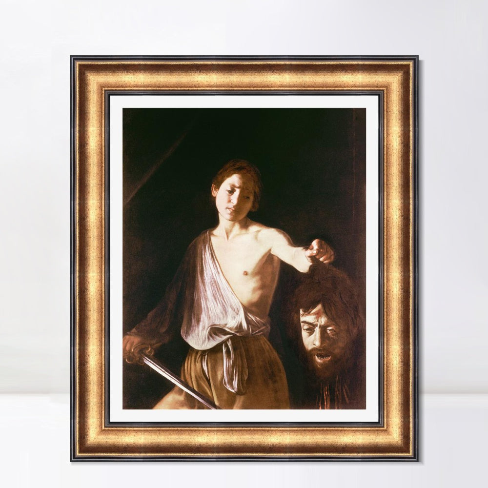INVIN ART Framed Canvas Art Giclee Print Series#032 by Michelangelo Merisi da Caravaggio Wall Art