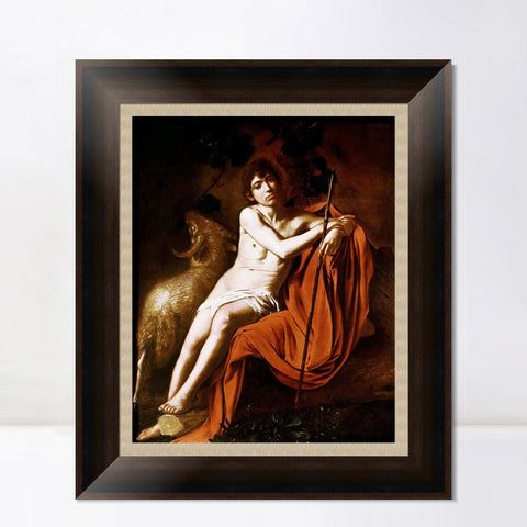 INVIN ART Framed Canvas Art Giclee Print Series#033 by Michelangelo Merisi da Caravaggio Wall Art Living Room Home Office Decorations