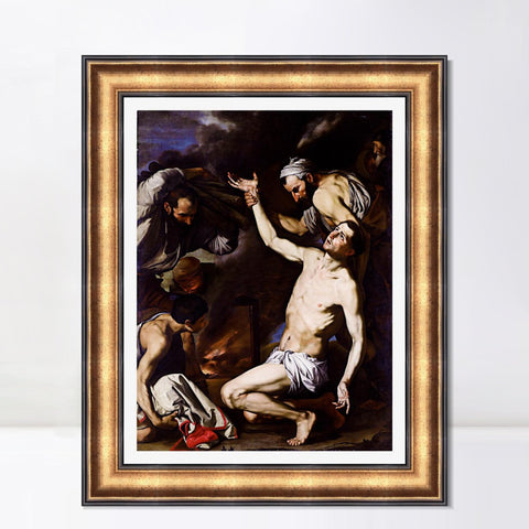 INVIN ART Framed Canvas Art Giclee Print Series#034 by Michelangelo Merisi da Caravaggio Wall Art Living Room Home Office Decorations