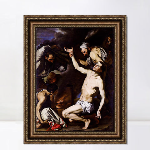 INVIN ART Framed Canvas Art Giclee Print Series#034 by Michelangelo Merisi da Caravaggio Wall Art Living Room Home Office Decorations