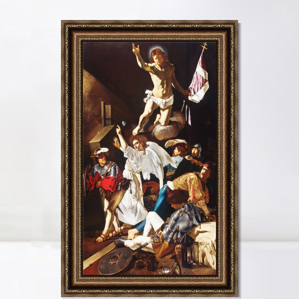 INVIN ART Framed Canvas Art Giclee Print Series#036 by Michelangelo Merisi da Caravaggio Wall Art