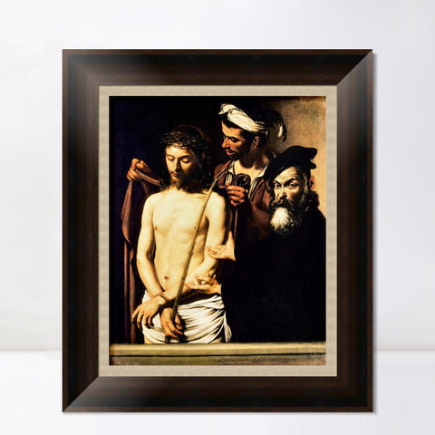 INVIN ART Framed Canvas Art Giclee Print ECCE Homo by Michelangelo Merisi da Caravaggio Wall Art Living Room Home Office Decorations