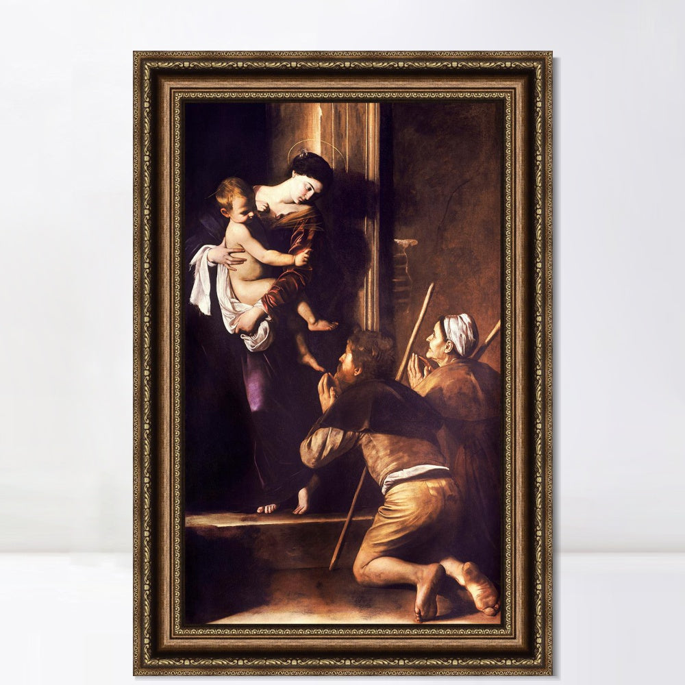 INVIN ART Framed Canvas Art Giclee Print Series#040 by Michelangelo Merisi da Caravaggio Wall Art