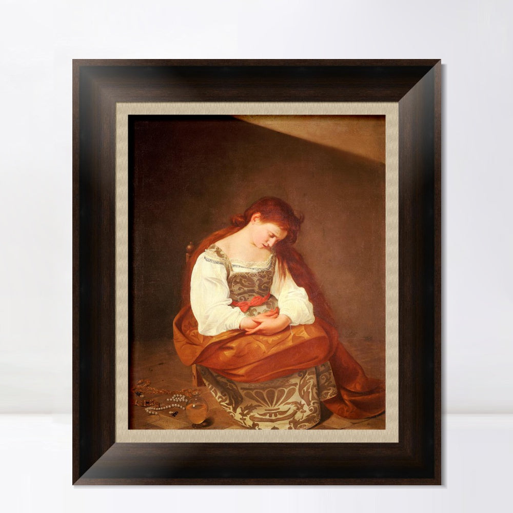 INVIN ART Framed Canvas Art Giclee Print Series#044 by a Lizard by Michelangelo Merisi da Caravaggio Wall Art