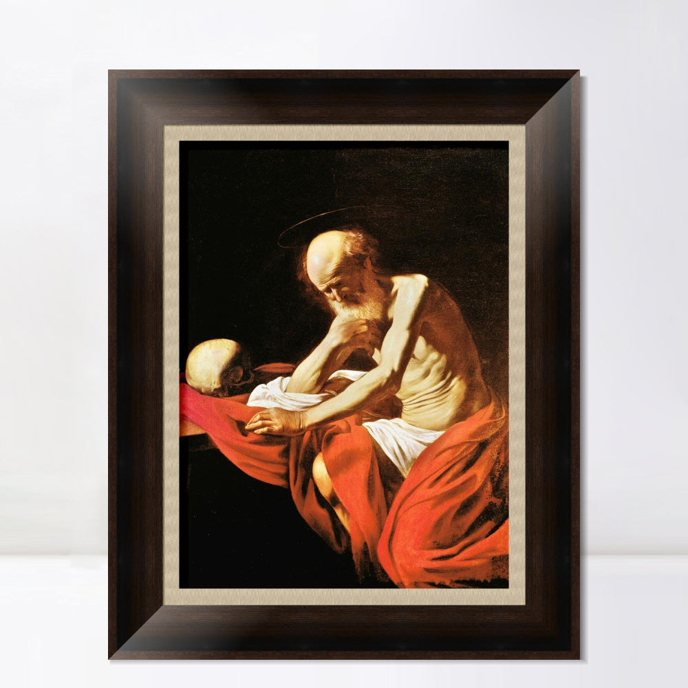 INVIN ART Framed Canvas Art Giclee Print Series#048 by a Lizard by Michelangelo Merisi da Caravaggio Wall Art
