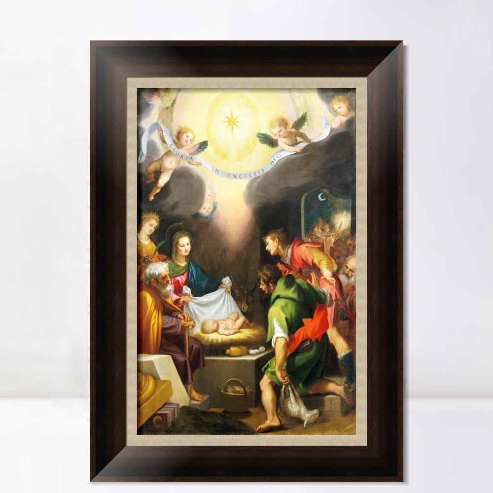 INVIN ART Framed Canvas Art Giclee Print Series#050 by Michelangelo Merisi da Caravaggio Wall Art