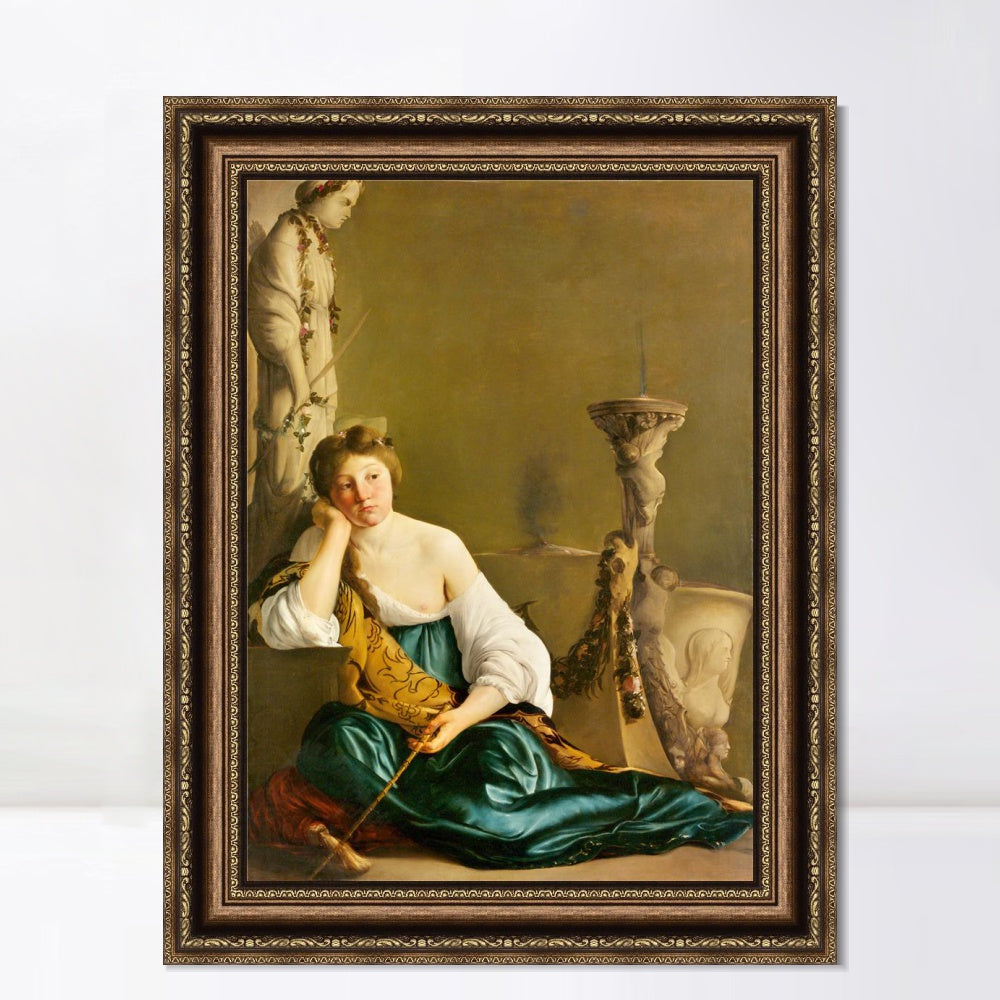 INVIN ART Framed Canvas Art Giclee Print Series#054 by a Lizard by Michelangelo Merisi da Caravaggio Wall Art