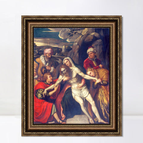 INVIN ART Framed Canvas Art Giclee Print Series#056 by a Lizard by Michelangelo Merisi da Caravaggio Wall Art Living Room Home Office Decorations