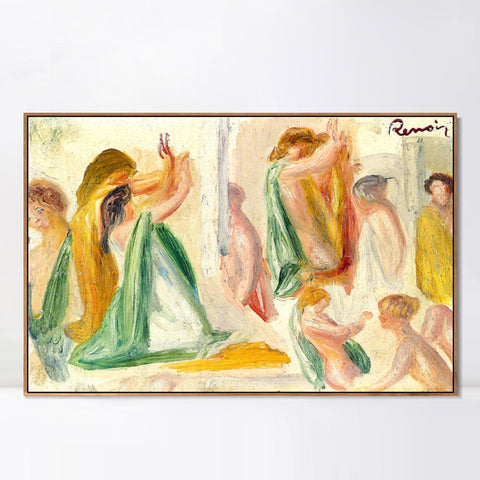 INVIN ART Framed Canvas ESQUISSE POUR OEDIPE by Pierre Auguste Renoir Wall Art Living Room Home Office Decorations