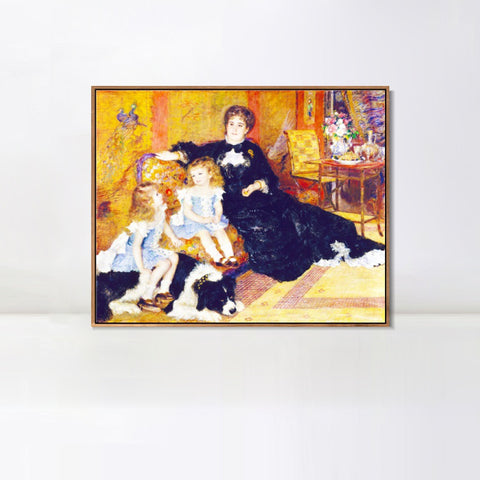 INVIN ART Framed Canvas Madame Georges Charpentier by Pierre Auguste Renoir Wall Art Living Room Home Office Decorations