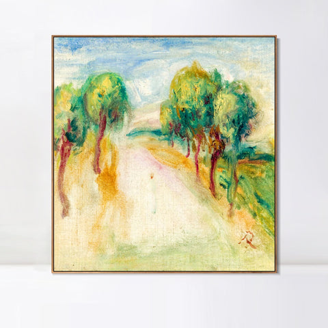 INVIN ART Framed Canvas LA MAISON DE L'ARTISTE by Pierre Auguste Renoir Wall Art Living Room Home Office Decorations