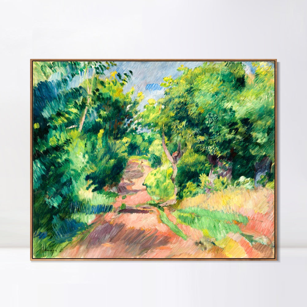 INVIN ART Framed Canvas LES ENVIRONS DE VARENGEVILLE by Pierre Auguste Renoir Wall Art Living Room Home Office Decorations