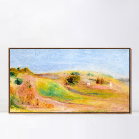 INVIN ART Framed Canvas PAYSAGE 9 by Pierre Auguste Renoir Wall Art Living Room Home Office Decorations
