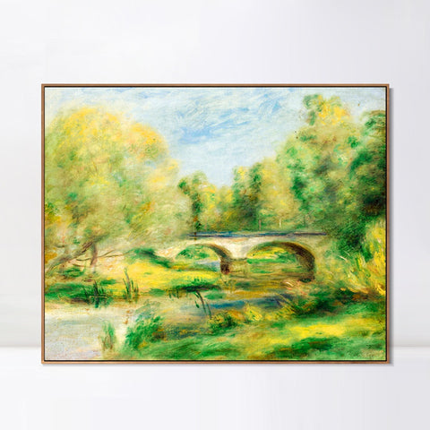 INVIN ART Framed Canvas PAYSAGE 12 by Pierre Auguste Renoir Wall Art Living Room Home Office Decorations