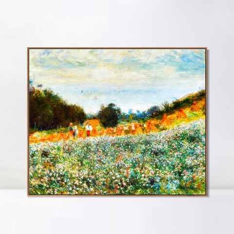 INVIN ART Framed Canvas La Moisson by Pierre Auguste Renoir Wall Art Living Room Home Office Decorations
