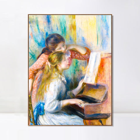 INVIN ART Framed Canvas Series#183 by Pierre Auguste Renoir Wall Art Living Room Home Office Decorations