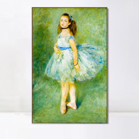 INVIN ART Framed Canvas The Dancer by Pierre Auguste Renoir Wall Art Living Room Home Office Decorations