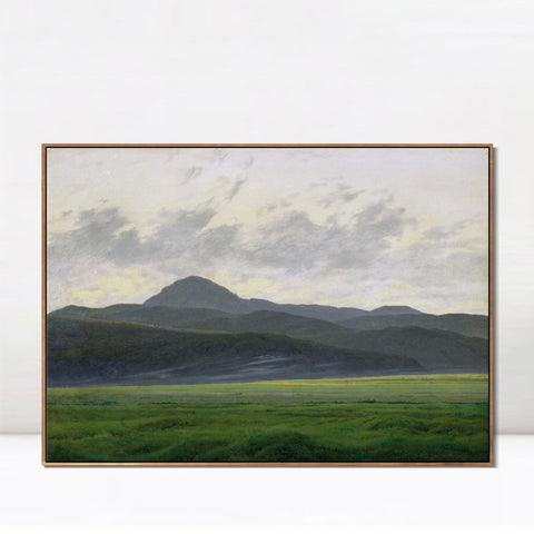INVIN ART Framed Canvas Landscape In The Riesengebirge by Caspar David Friedrich Wall Art Living Room Home Office Decorations