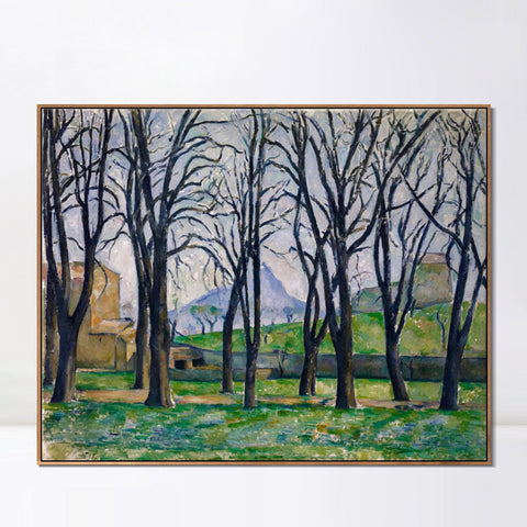 INVIN ART Framed Canvas Giclee Print Art Apples and Oranges by Paul Cezanne Wall Art Living Room Home Office Decorations