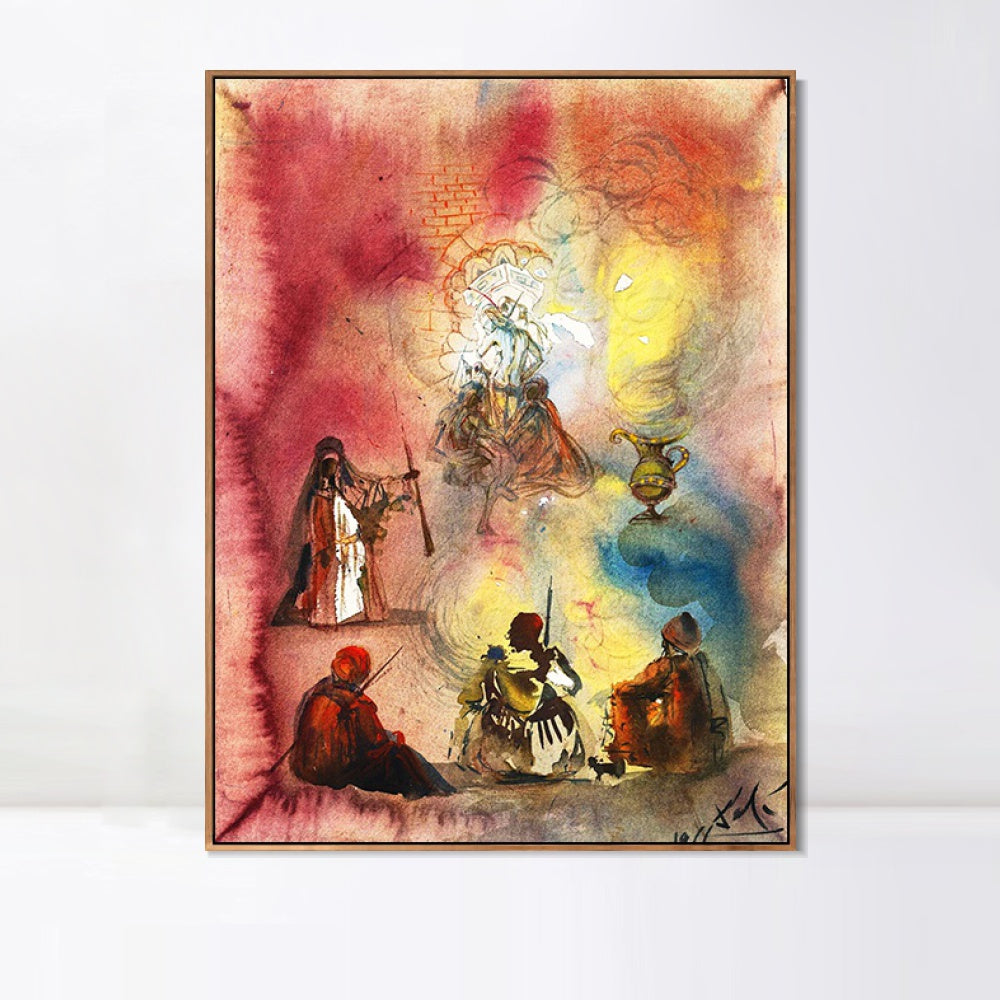 INVIN ART Framed Canvas Series#023 by Salvador Dal Wall Art Living Room Home Office Decorations