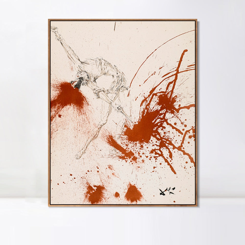 INVIN ART Framed Canvas Series#034 by Salvador Dal Wall Art Living Room Home Office Decorations