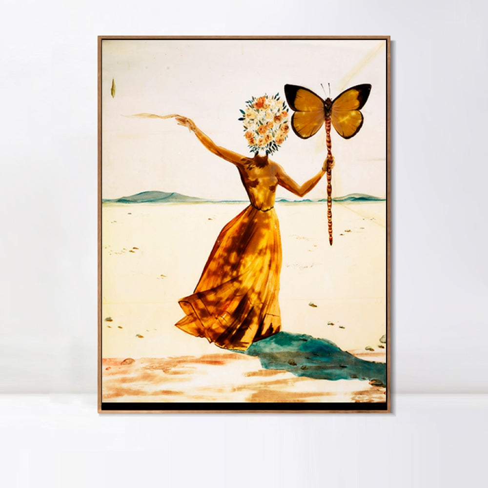 INVIN ART Framed Canvas Series#046 by Salvador Dal Wall Art Living Room Home Office Decorations
