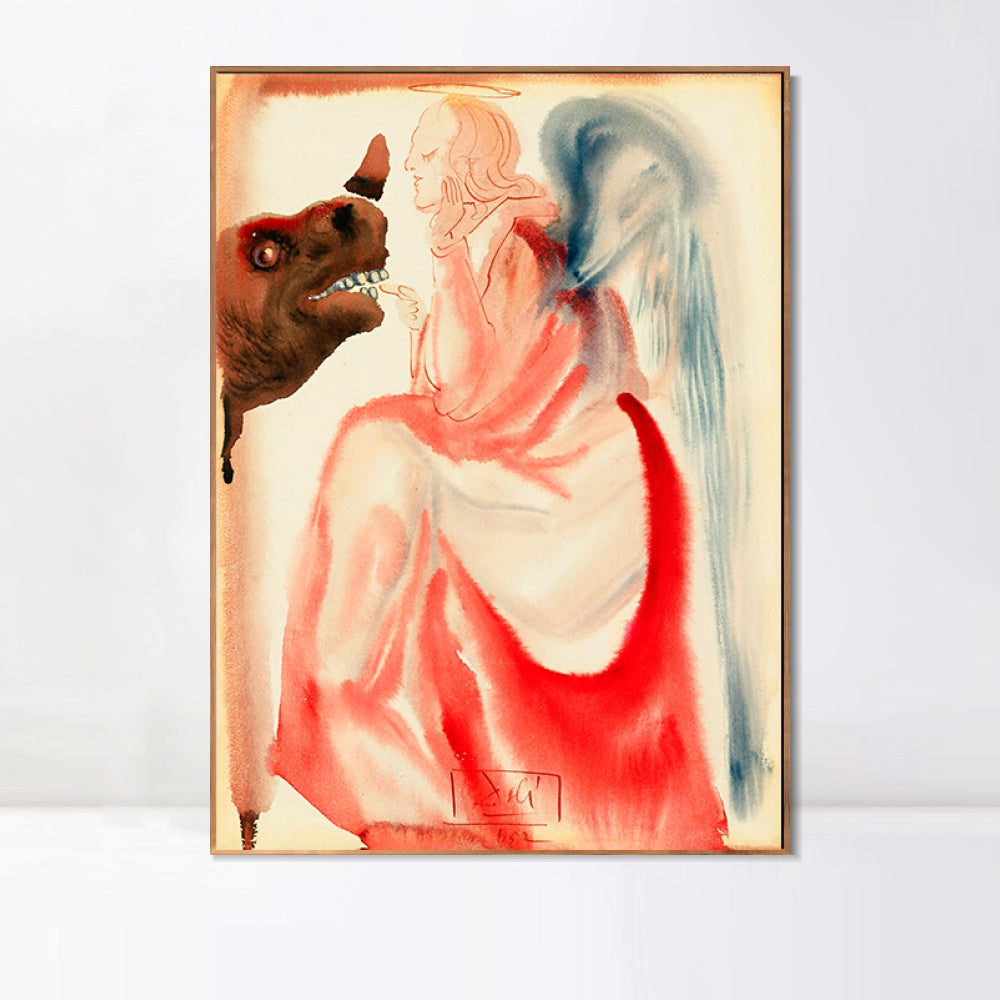 INVIN ART Framed Canvas Series#050 by Salvador Dal Wall Art Living Room Home Office Decorations