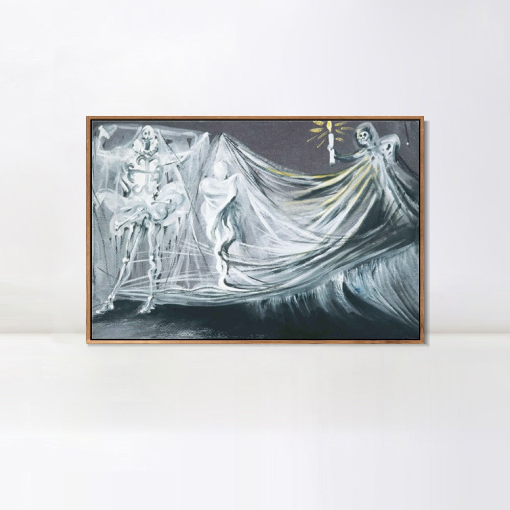 INVIN ART Framed Canvas Series#078 by Salvador Dal Wall Art Living Room Home Office Decorations