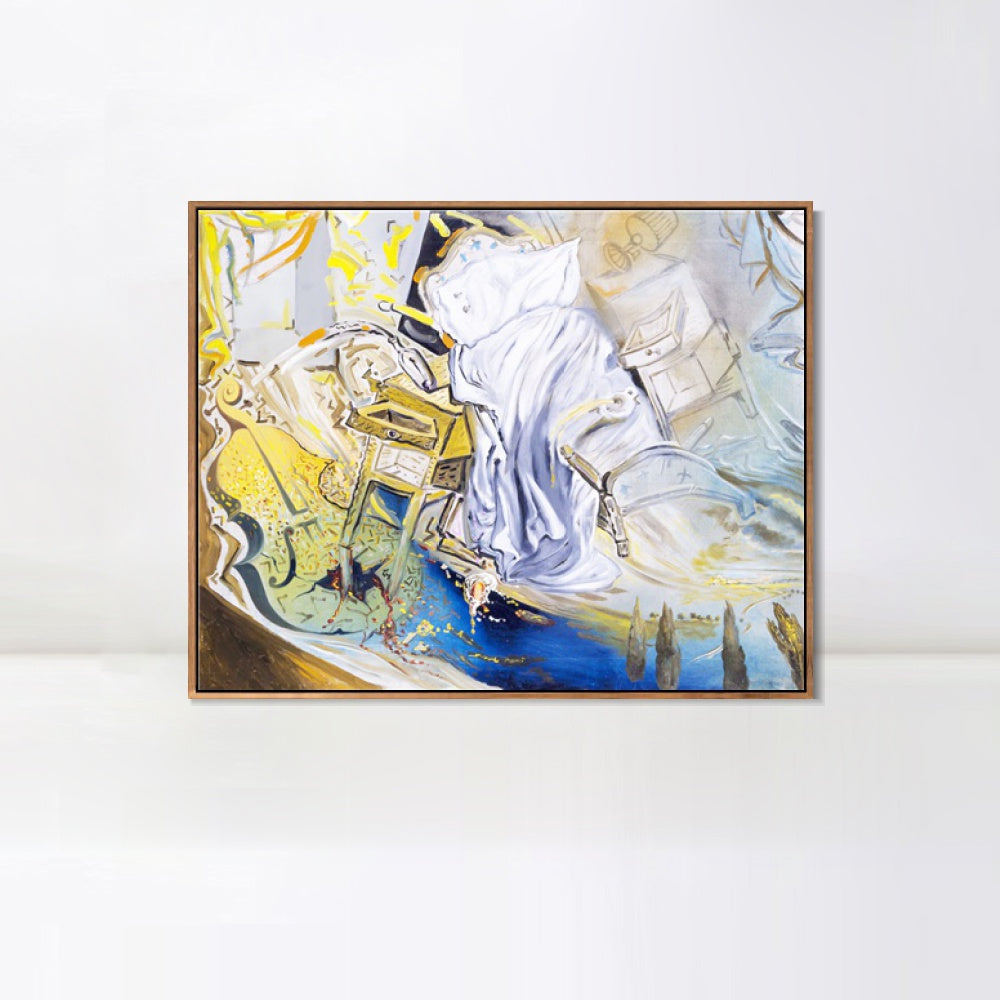 INVIN ART Framed Canvas Series#090 by Salvador Dal Wall Art Living Room Home Office Decorations