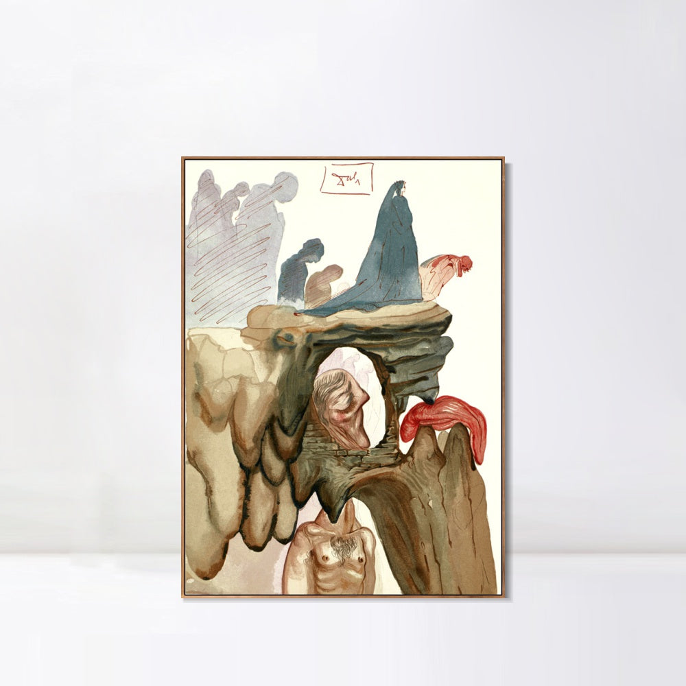 INVIN ART Framed Canvas Series#113 by Salvador Dal Wall Art Living Room Home Office Decorations