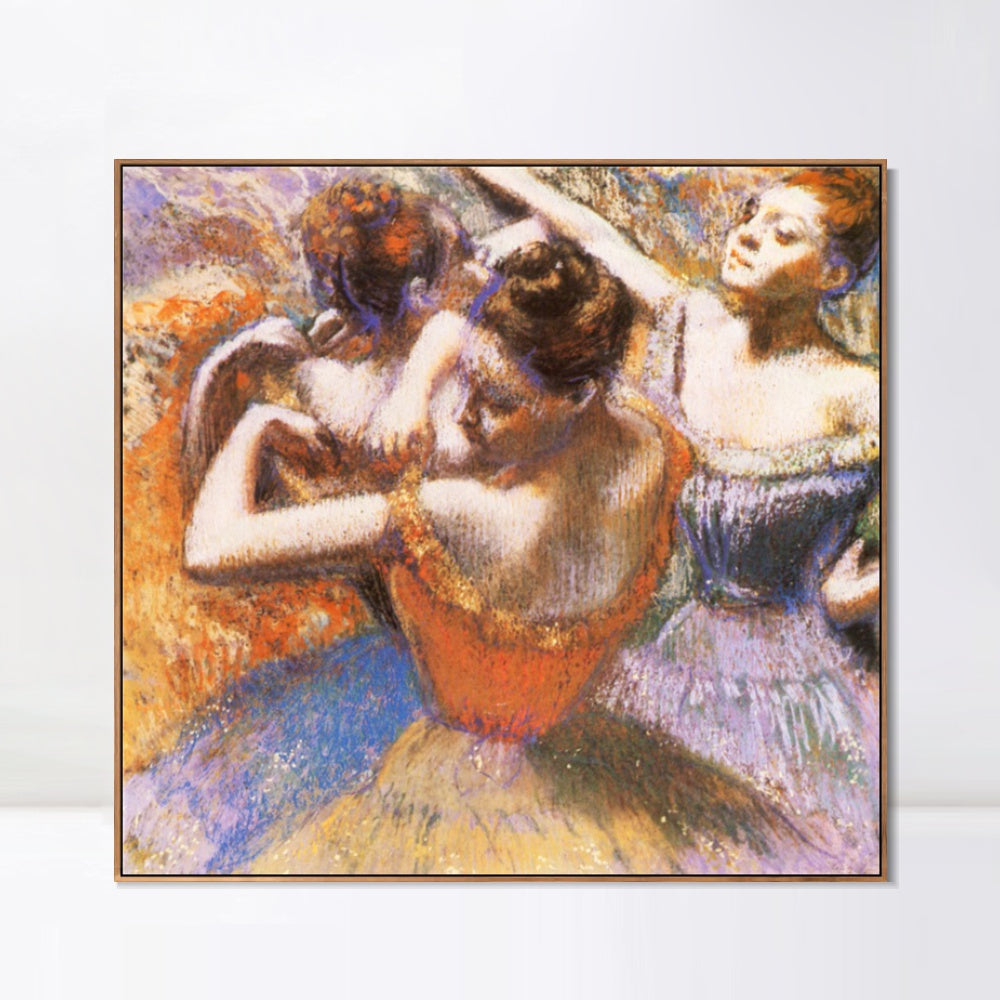 INVIN ART Framed Canvas Giclee Print Danseuses by Edgar Degas Wall Art