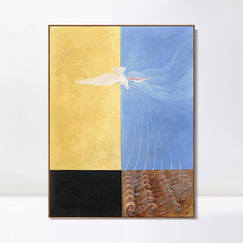 INVIN ART Framed Canvas Giclee Print Series#01 by Hilma Af Klint Wall Art Living Room Home Office Decorations
