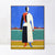 INVIN ART Framed Canvas Giclee Print Art Woman with rake,1928 by Kasimir Malevich Wall Art Living Room Home Office Decorations