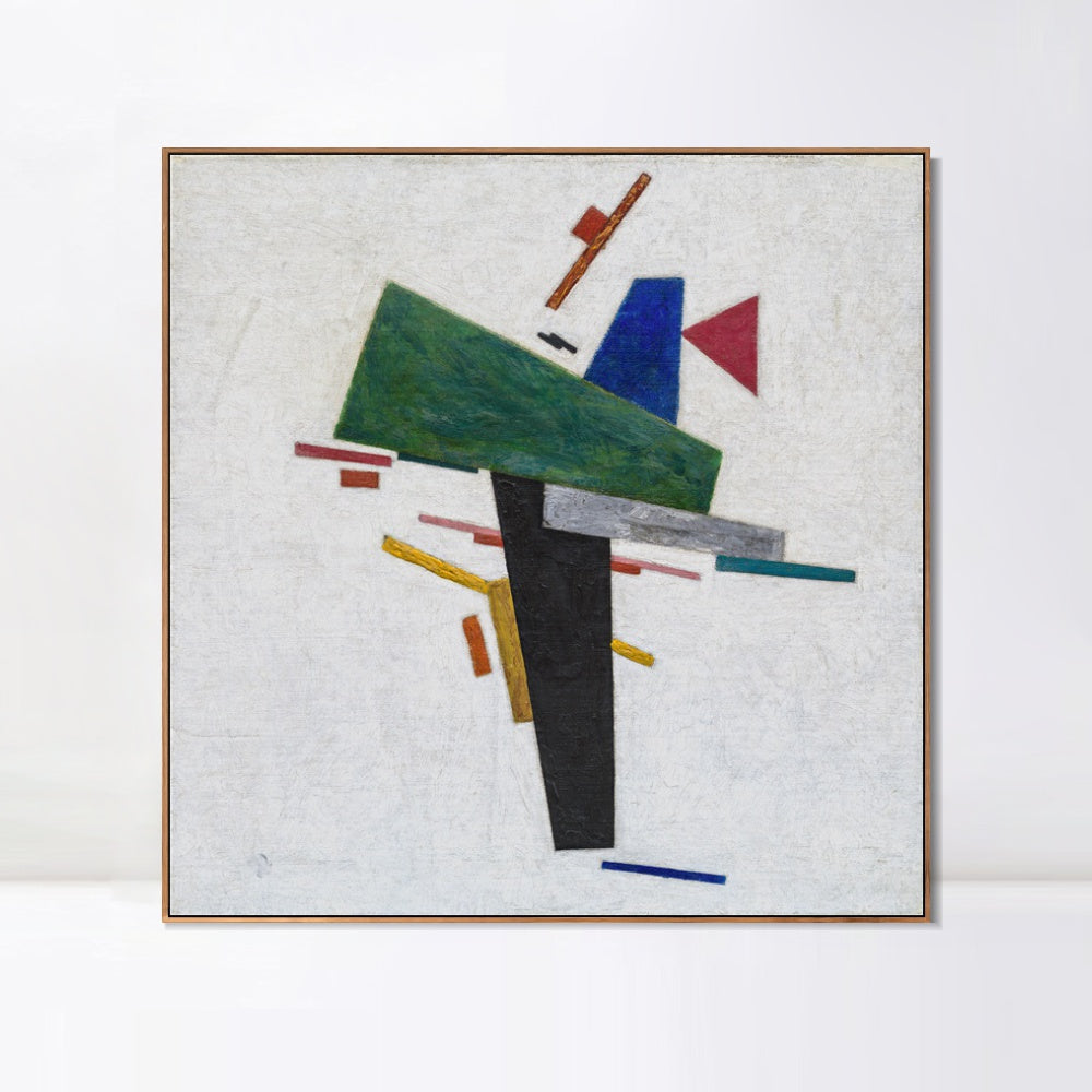 INVIN ART Framed Canvas Giclee Print Art Series#038 by Kasimir Malevich Wall Art Living Room Home Office Decorations