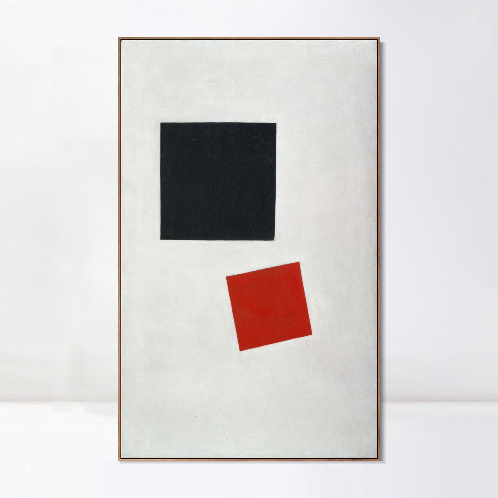 INVIN ART Framed Canvas Giclee Print Art Color Masses in The Fourth Dimension by Kasimir Malevich Wall Art Living Room Home Office Decorations