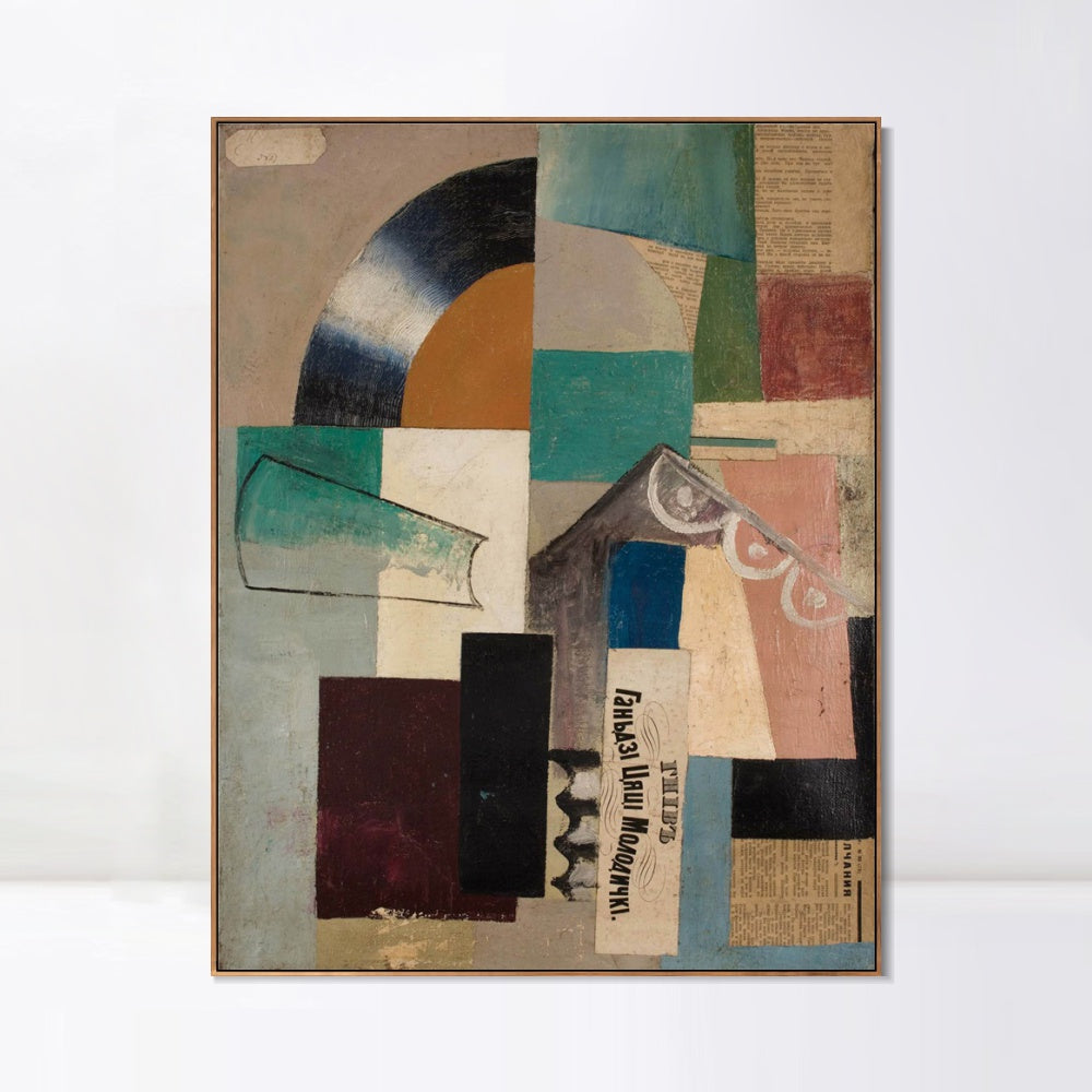 INVIN ART Framed Canvas Giclee Print Art Series#056 by Kasimir Malevich Wall Art Living Room Home Office Decorations