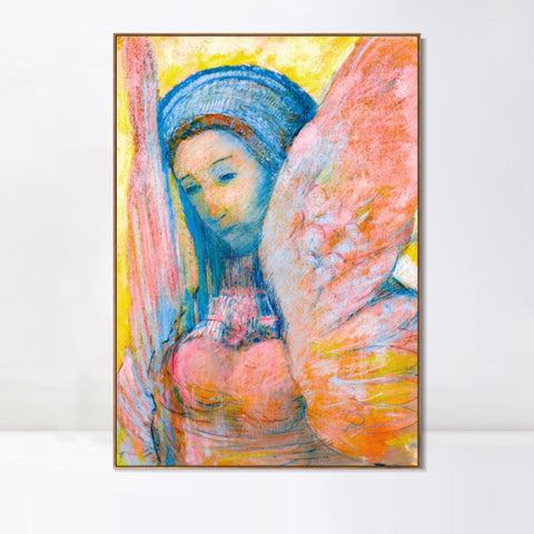 INVIN ART Framed Canvas Series#041 by Odilon Redon Wall Art Living Room Home Office Decorations