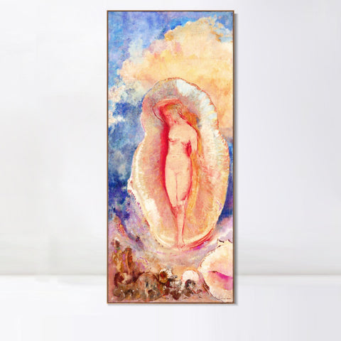 INVIN ART Framed Canvas Series#043 by Odilon Redon Wall Art Living Room Home Office Decorations