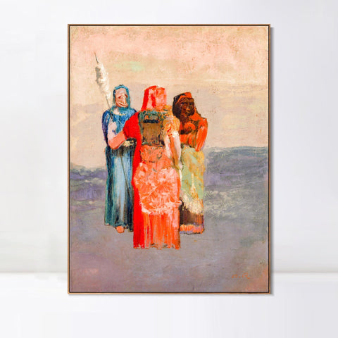 INVIN ART Framed Canvas Series#049 by Odilon Redon Wall Art Living Room Home Office Decorations
