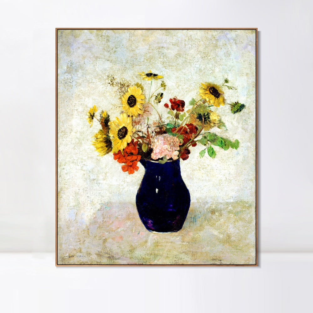 INVIN ART Framed Canvas Series#056 by Odilon Redon Wall Art Living Room Home Office Decorations