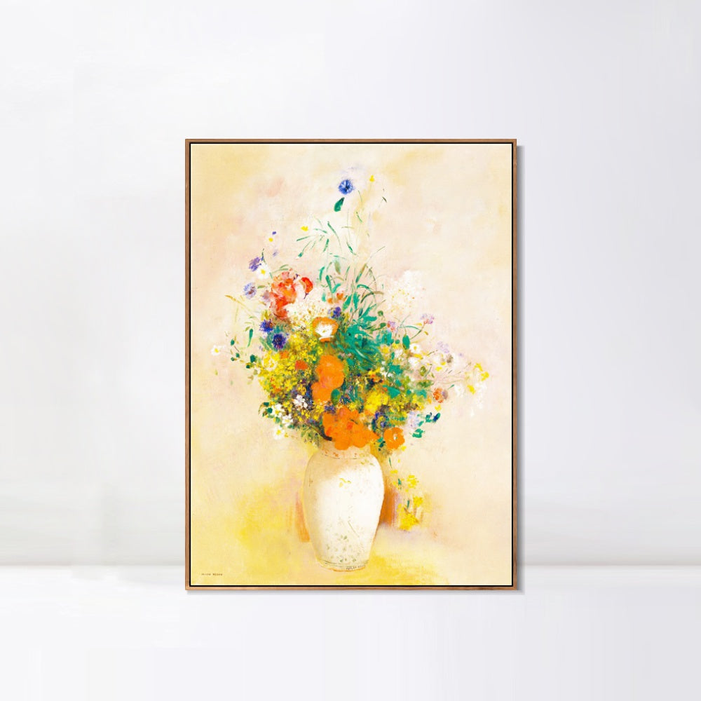INVIN ART Framed Canvas Series#059 by Odilon Redon Wall Art Living Room Home Office Decorations