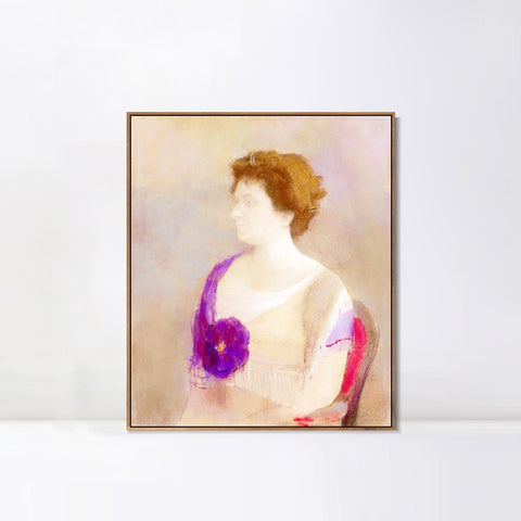 INVIN ART Framed Canvas Series#062 by Odilon Redon Wall Art Living Room Home Office Decorations