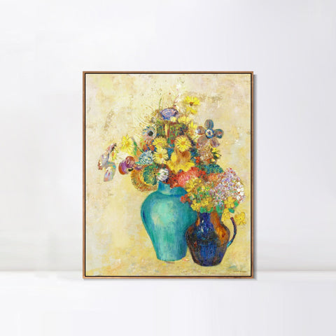 INVIN ART Framed Canvas Series#066 by Odilon Redon Wall Art Living Room Home Office Decorations