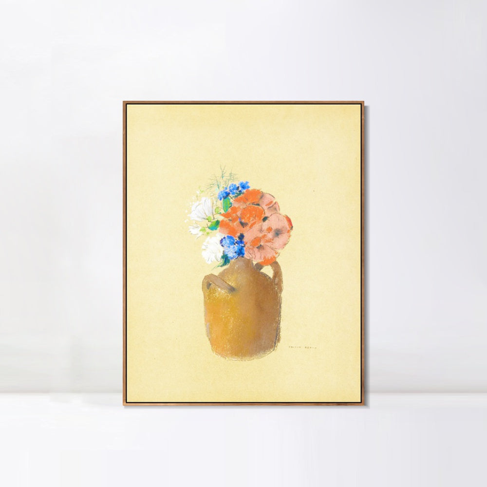 INVIN ART Framed Canvas Series#070 by Odilon Redon Wall Art Living Room Home Office Decorations