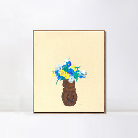 INVIN ART Framed Canvas Series#072 by Odilon Redon Wall Art Living Room Home Office Decorations
