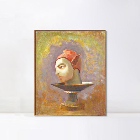 INVIN ART Framed Canvas Series#074 by Odilon Redon Wall Art Living Room Home Office Decorations