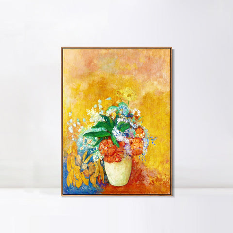 INVIN ART Framed Canvas Series#078 by Odilon Redon Wall Art Living Room Home Office Decorations