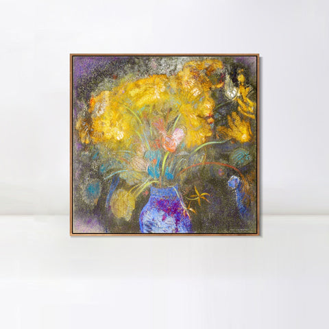 INVIN ART Framed Canvas Series#083 by Odilon Redon Wall Art Living Room Home Office Decorations