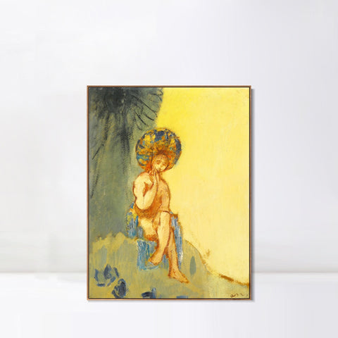 INVIN ART Framed Canvas Series#094 by Odilon Redon Wall Art Living Room Home Office Decorations