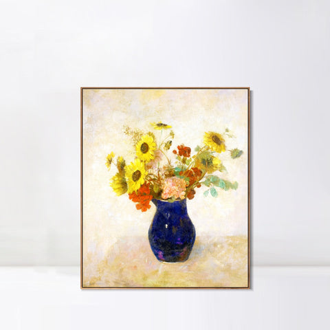 INVIN ART Framed Canvas Series#100 by Odilon Redon Wall Art Living Room Home Office Decorations